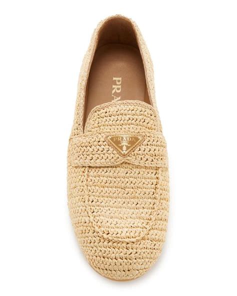 prada woven loafers